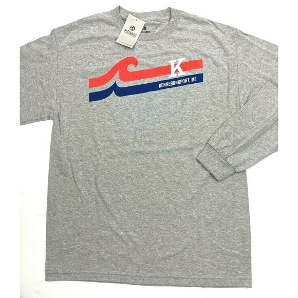 Artisans Kennebunkport Maine Long‎ Sleeve Souvenir Tee T-shirt Large NWT - Picture 1 of 4